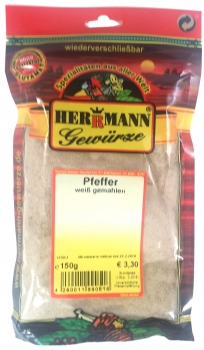 Pfeffer weiß gemahlen