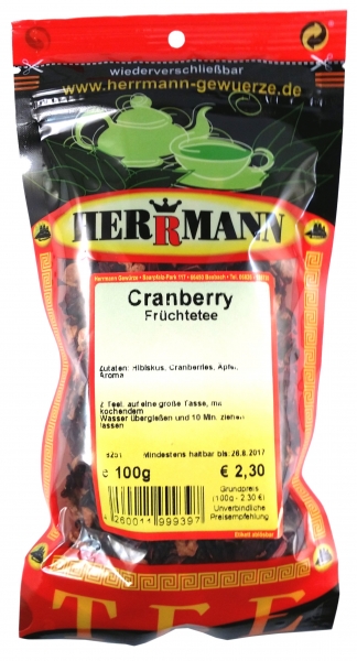 Früchtetee Cranberry