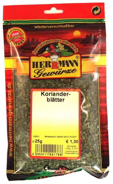 Korianderblätter