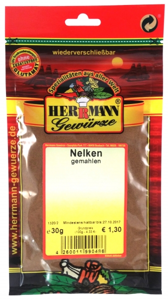 Nelken gemahlen