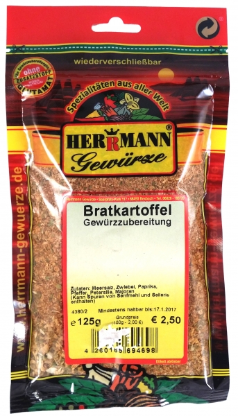 Bratkartoffel-Gewürz, ohne Kümmel