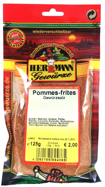 Pommes-Frites Gewürzsalz