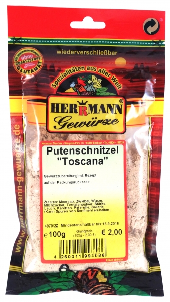 Putenschnitzel-Toskana-Gewürz